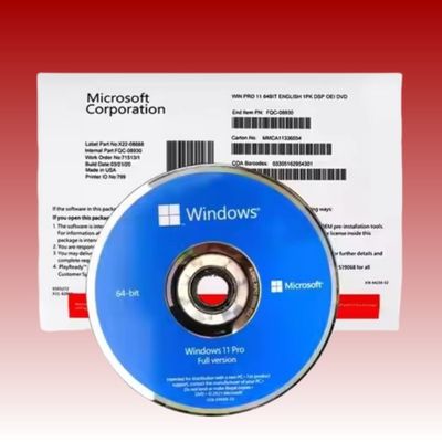 4GB RAM Windows 11 Pro OEM DVD 64 Bit English Media Windvd Pro 11