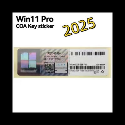 Original-System Windows 11 Pro Oem Aufkleber Microsoft-Unterstützung Schnell senden