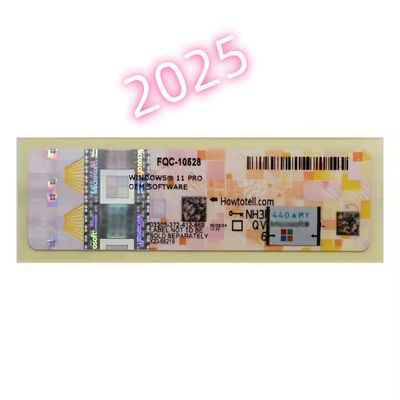 2025 auf Lager Neues Win 11 Pro OEM Schlüssel Aufkleber COA DVD Vollpaket